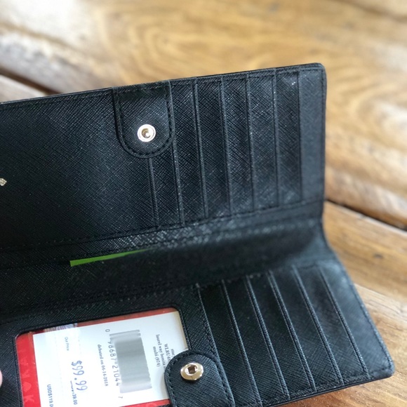 NWT Kate spade stripe bifold wallet - Picture 3 of 4